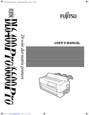 Fujitsu DL6400Pro User Manual