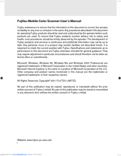 Fujitsu Mobile Color Scanner User Manual
