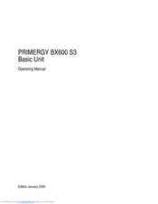 Fujitsu PRIMERGY BX600 S3 Operating Manual