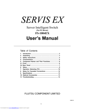 Fujitsu SERVIS EX FS-1004EX User Manual