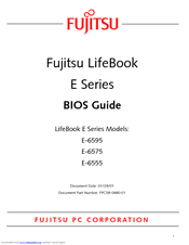 Fujitsu LifeBook E-6575 Bios Manual