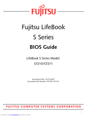 Fujitsu S7211 - LifeBook - Core 2 Duo GHz Bios Manual