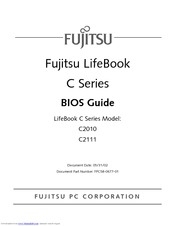 Fujitsu Lifebook C2111 Bios Manual