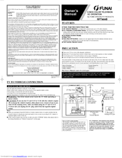 FUNAI RFT909B Owner's Manual