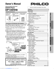 FUNAI Philco DP100HH8 Owner's Manual
