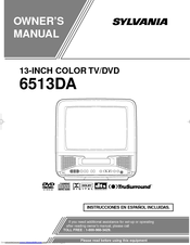 Sylvania 6513DA Owner's Manual