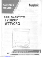Symphonic TVCR9G1 Owner's Manual
