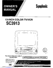 Symphonic SC3913 Owner's Manual