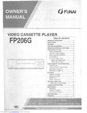 FUNAI FP206G Owner's Manual