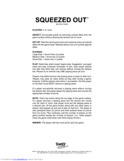 Fundex Games Squeezed Out User Instructions