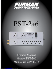 Furman PST-2+6 Owner's Manual