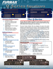 Furman Q-2312 Specification Sheet