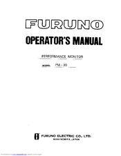 Furuno PM-30 Operator's Manual