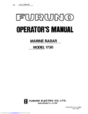 Furuno 1730 Operator's Manual