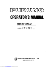 Furuno FR-2020 Operator's Manual