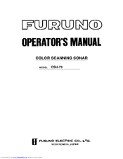 Furuno MODEL CSH-73 Operator's Manual