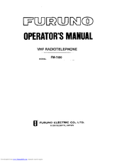Furuno FM-7000 Operator's Manual