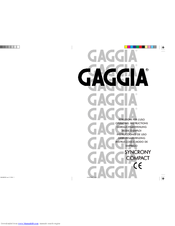 Gaggia 9306SC0B0001 Operating Instructions Manual