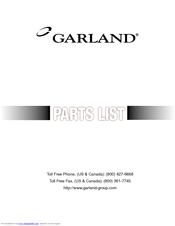 Garland BA 3500 FH Parts List