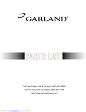 Garland 3.5 KW Parts List