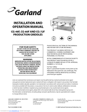 Garland CG-48F Installation And Operation Manual