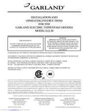 Garland E22-36-48GMX Installation And Operating Instructions Manual