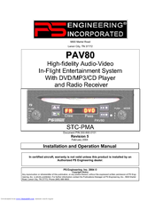 PS Engineering PAV80 Installation And Operation Manual