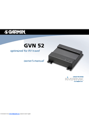 Garmin GVN 52 - Antenna For Navigation System Owner's Manual