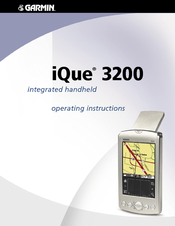 Garmin iQue 3200 Operating Instructions Manual