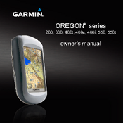 Garmin Oregon 190-01070-00 Owner's Manual