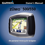 Garmin Zumo TM 500/550 Owner's Manual