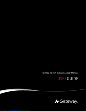 Gateway FHX2300 User Manual