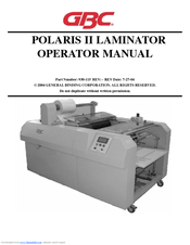 GBC Polaris II Operator's Manual