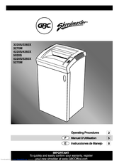 Gbc Shredmaster 5260x Manuals Manualslib