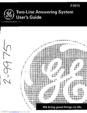 Ge 2-9975 User Manual
