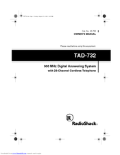 Radio Shack TAD-732 Owner's Manual
