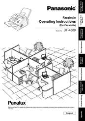 Panasonic Panafax UF-4000 Operating Instructions Manual