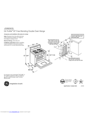 GE Profile JGB928SELSS Dimensions And Installation Information