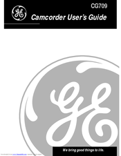 Ge CG709 User Manual