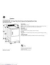 GE DCCD330ED Product Information