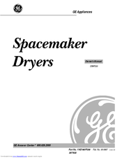 GE Spacemaker DSKP233 Owner's Manual