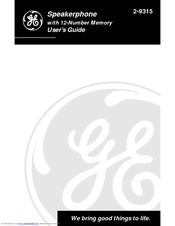 GE 2-9315 User Manual