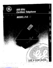 GE 2-9910 Use And Care Manual