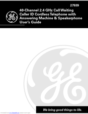 GE 27939 User Manual