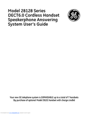 GE 28128 Series User Manual
