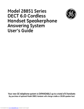 GE 28851 Series User Manual