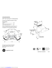 GE GSD6960NSS Dimension Manual