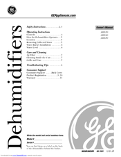 GE AHG50 Owner's Manual