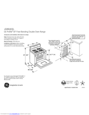 GE Profile JGB918SELSS Dimensions And Installation Information