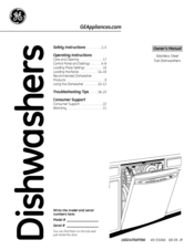 GE GDWF160RSS Owner's Manual
